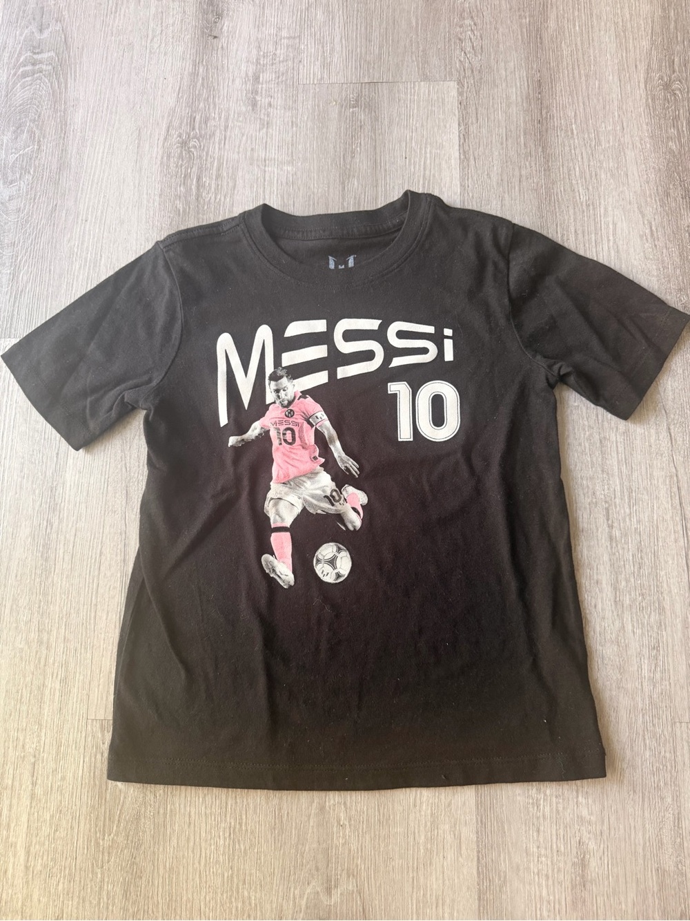 Messi 10 Black Kids Graphic Tee